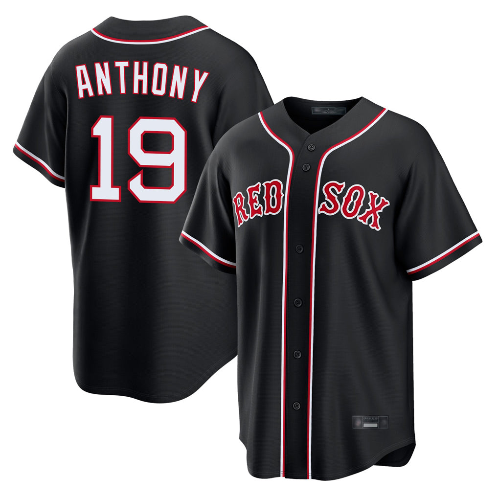 Boston Red Sox #19 Roman Anthony Player Black Fedasgoge Out Home Game Stitched Jerseys