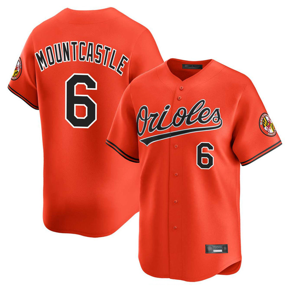 Baltimore Orioles #6 Ryan Mountcastle Player Orange Fedasgoge Limited Home Game Stitched Jerseys