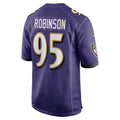 B.Ravens #95 Tavius Robinson Purple Fedasgoge Team Game Jersey
