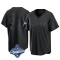Los Angeles Dodgers #50 Mookie Betts Player Black Fedasgoge World Series Meet Pitch Fashion T-shirt Stitched Jerseys