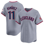 Cleveland Guardians #11 Jose Ramirez Gray Fedasgoge 2025 Alternate Limited Stitched Jersey