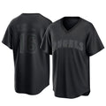Los Angeles Angels #16 Yusei Kikuchi Player Black Fedasgoge Pitch Fashion T-shirt Stitched Jerseys