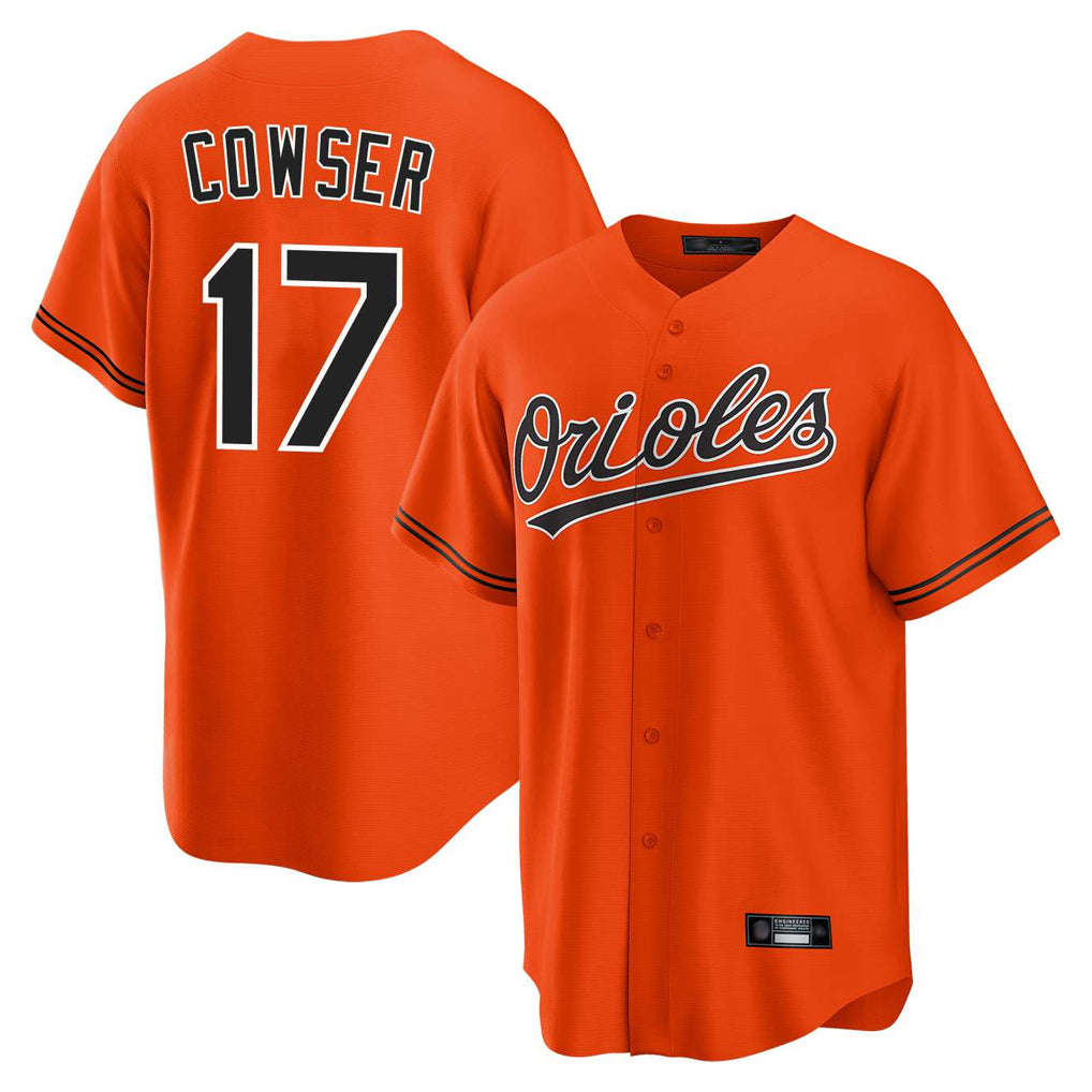 Baltimore Orioles #17 Colton Cowser Player Orange Fedasgoge Home Game Stitched Jerseys
