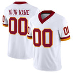 Custom W.Commanders Active Player White Fedasgoge 2025 F.U.S.E. Throwback Vapor Limited Stitched Jersey