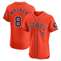 Houston Astros #8 Christian Walker Player Orange Fedasgoge Home Limited Elite Stitched Jerseys