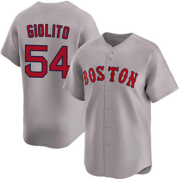 Boston Red Sox #54 Lucas Giolito Gray Fedasgoge 2024 Away Limited Stitched Jersey
