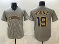 Milwaukee Brewers #19 Robin Yount Grey Fedasgoge Home Limited Stitched Jersey