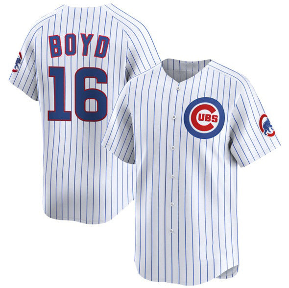 Chicago Cubs #16 Matthew Boyd White Fedasgoge Home Limited Stitched Jersey