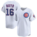 Chicago Cubs #16 Matthew Boyd White Fedasgoge Home Limited Stitched Jersey