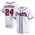 Atlanta Braves #24 Deion Sanders White Fedasgoge Limited Player Jersey