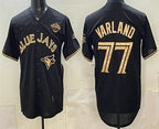 Toronto Blue Jays #77 Louis Varland Black Gold Fedasgoge 2025 American League Champions Limited Jersey