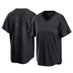 Cleveland Guardians #7 George Valera Player Black Fedasgoge T-shirt Home Game Stitched Jerseys