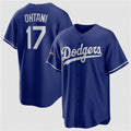 Los Angeles Dodgers #17 Shohei Ohtani Blue Fedasgoge 2025 World Series Champions Stitched Jersey