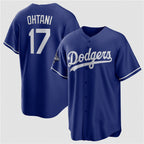 Los Angeles Dodgers #17 Shohei Ohtani Blue Fedasgoge 2025 World Series Champions Stitched Jersey