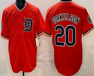 Detroit Tigers #20 Spencer Torkelson Orange Fedasgoge Limited Jersey