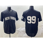 New York Yankees #99 Aaron Judge Black Fedasgoge Cool Base Stitched Jersey