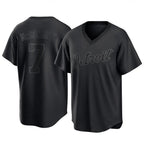 Detroit Tigers #7 Kevin McGonigle Player Black Fedasgoge T-shirt Home Game Stitched Jerseys
