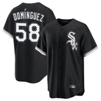 Chicago White Sox #58 Seranthony Dominguez Player Black Fedasgoge Home Game Stitched Jerseys
