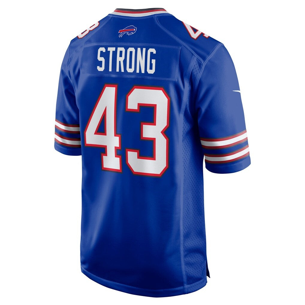 B.Bills #43 Dorian Strong Royal Fedasgoge Team Game Jersey