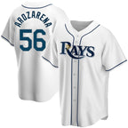 Tampa Bay Rays #56 Randy Arozarena Replica White Fedasgoge Home Jersey