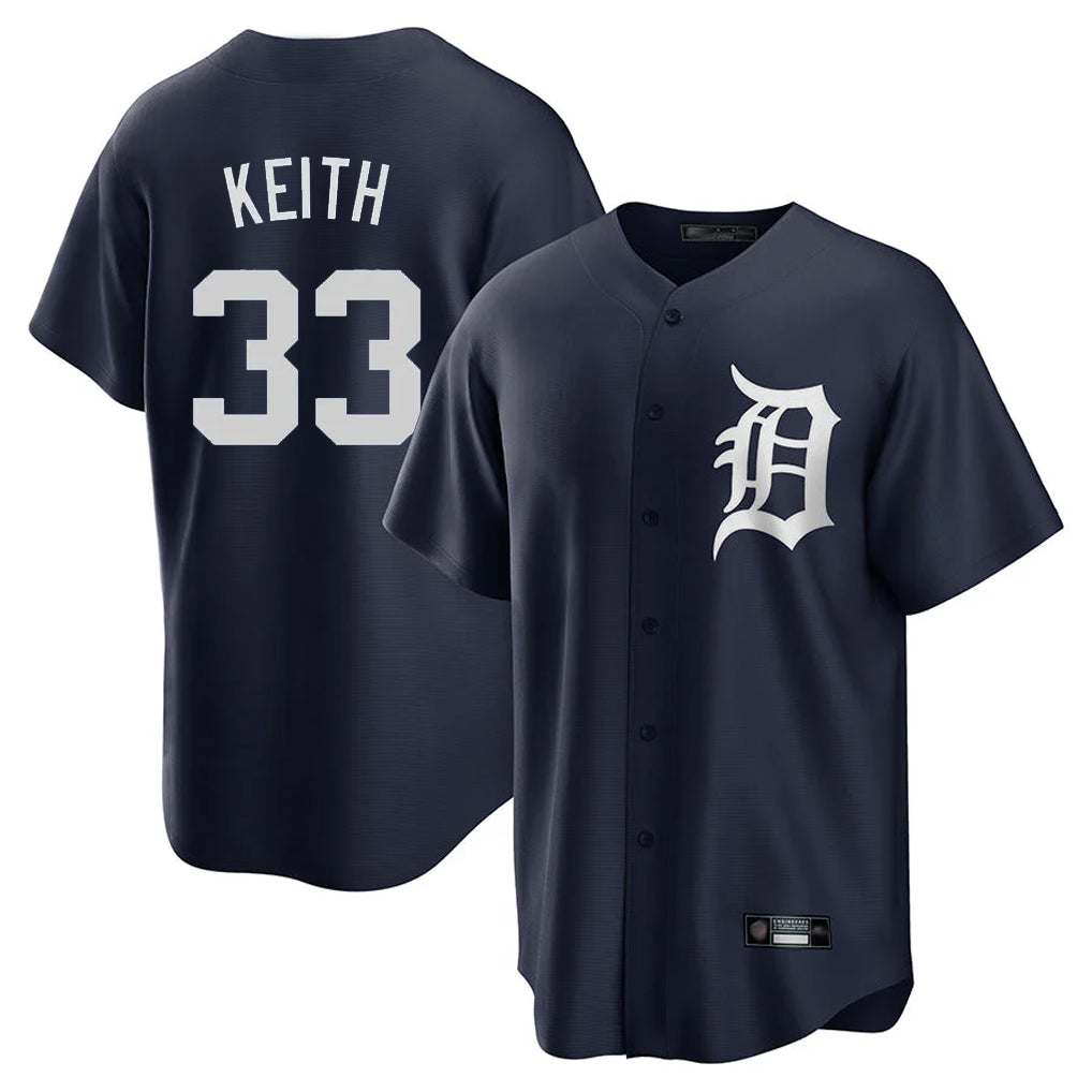 Detroit Tigers #33 Colt Keith Player Navy Fedasgoge Game Home Stitched Jerseys