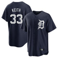 Detroit Tigers #33 Colt Keith Player Navy Fedasgoge Game Home Stitched Jerseys
