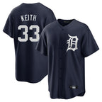 Detroit Tigers #33 Colt Keith Player Navy Fedasgoge Game Home Stitched Jerseys
