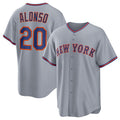 New York Mets #20 Pete Alonso Gray Fedasgoge 2025 Limited Stitched Jersey
