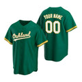 Custom Oakland Athletics Green Fedasgoge Stitched Cool Base Jersey