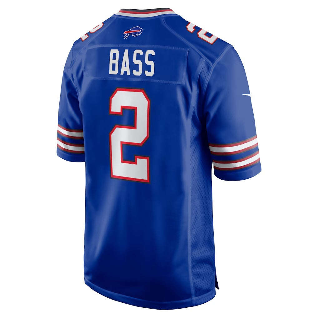 B.Bills #2 Tyler Bass Royal Fedasgoge Game Player Jersey