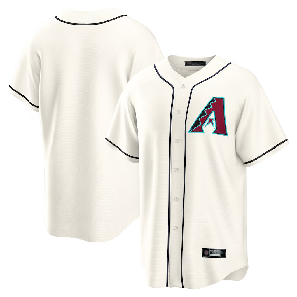 Arizona Diamondbacks Cream Fedasgoge Home Game Blank Player Stitched Jerseys