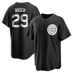 Chicago Cubs #29 Michael Busch Player Black Fedasgoge Game Stitched Jerseys
