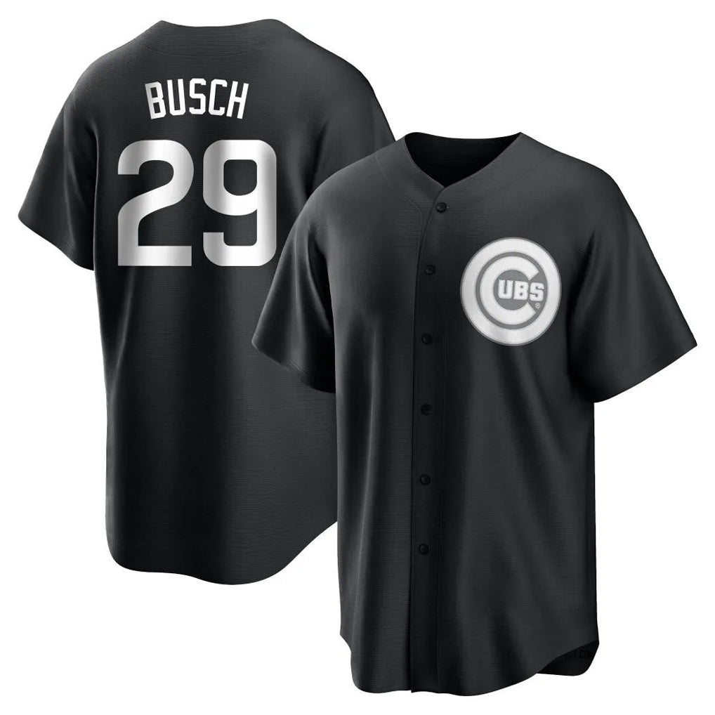 Chicago Cubs #29 Michael Busch Player Black Fedasgoge Game Stitched Jerseys