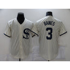 Chicago White Sox #3 Harold Baines 2021 Cream Fedasgoge Field of Dreams Name Cool Base Stitched Jersey