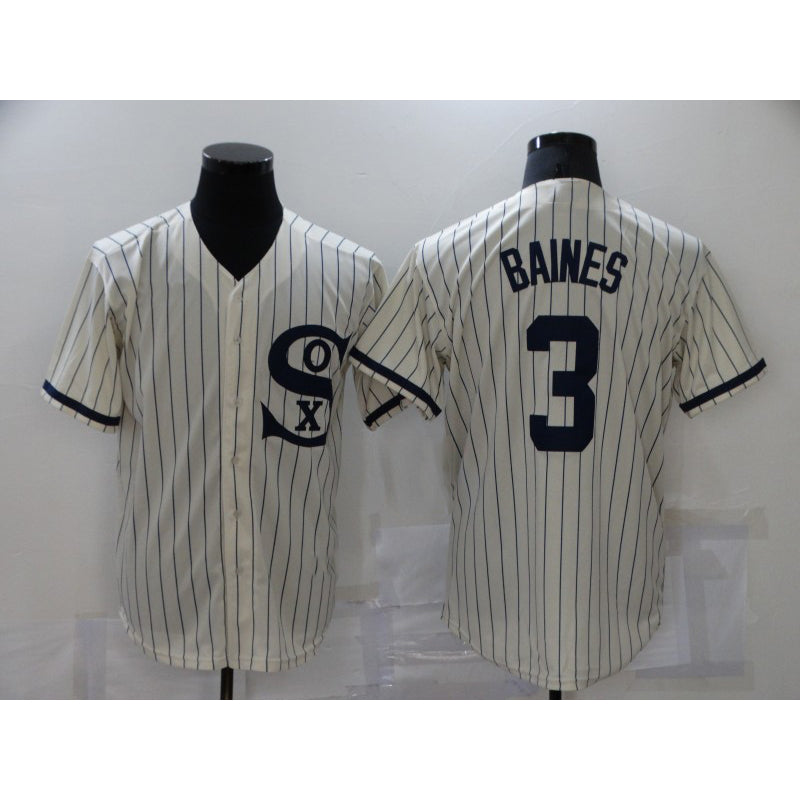 Chicago White Sox #3 Harold Baines 2021 Cream Fedasgoge Field of Dreams Name Cool Base Stitched Jersey