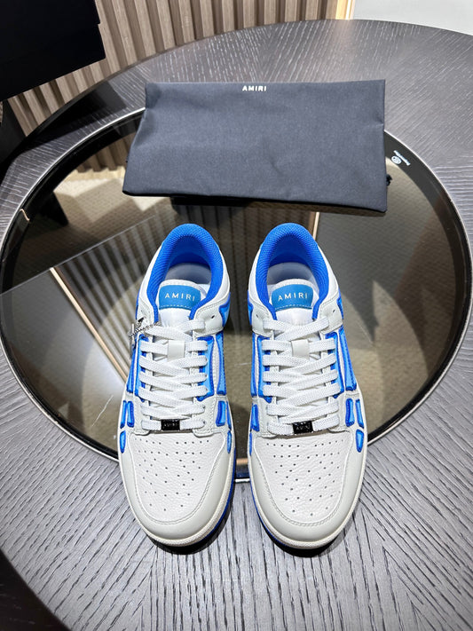 Amiri Leather Low-Top Fashion Sneakers - Casual Sports Shoes