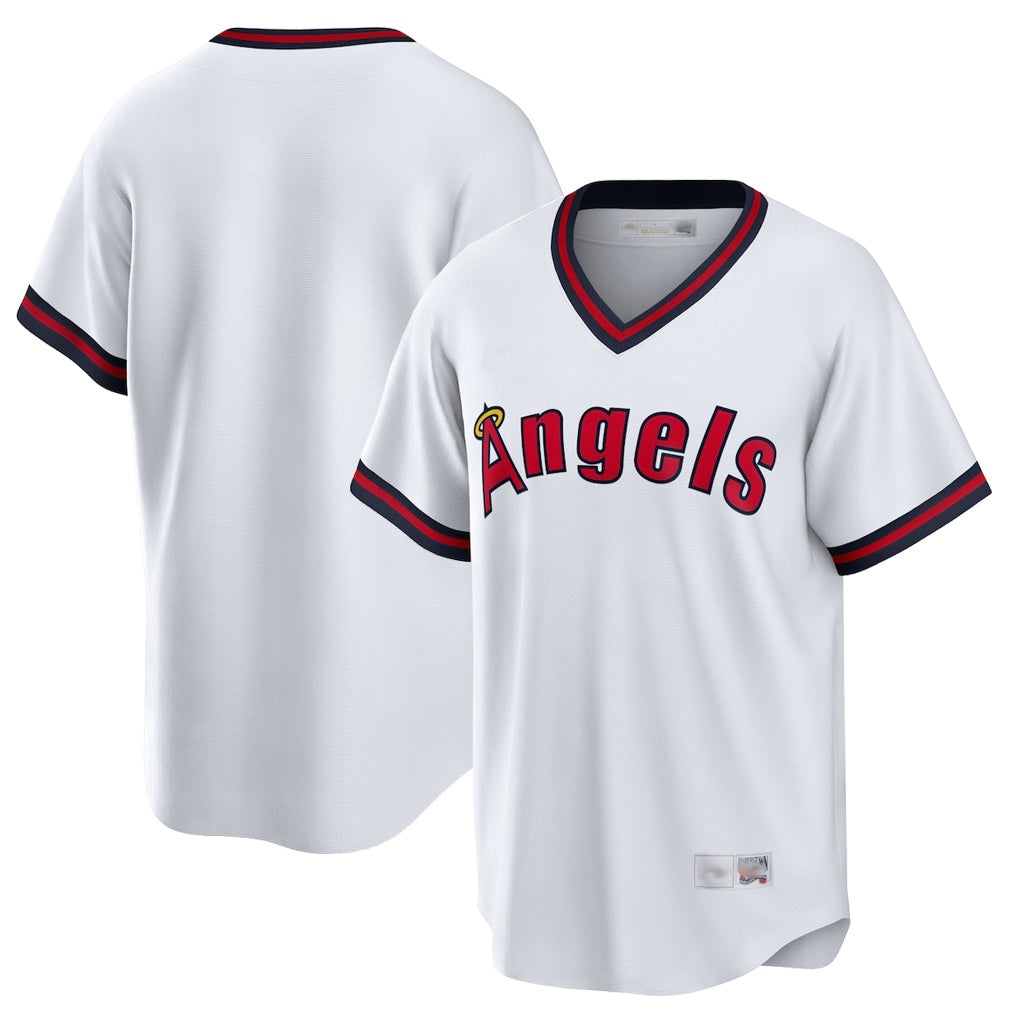Los Angeles Angels Blank Player White Fedasgoge T-shirt Home Game Stitched Jerseys