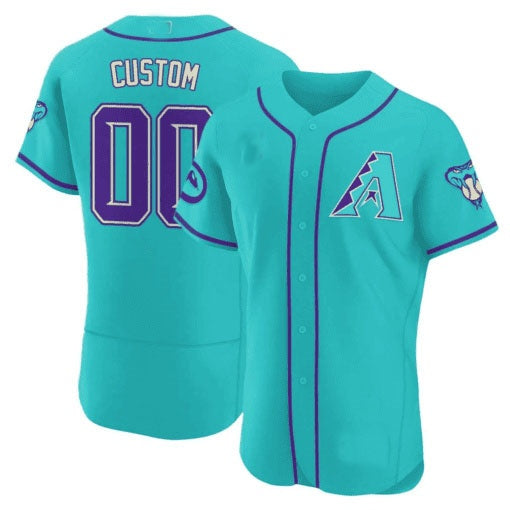 Custom Arizona Diamondbacks 2024 Teal Purple Jersey ¨C Teal 3 Fedasgoge