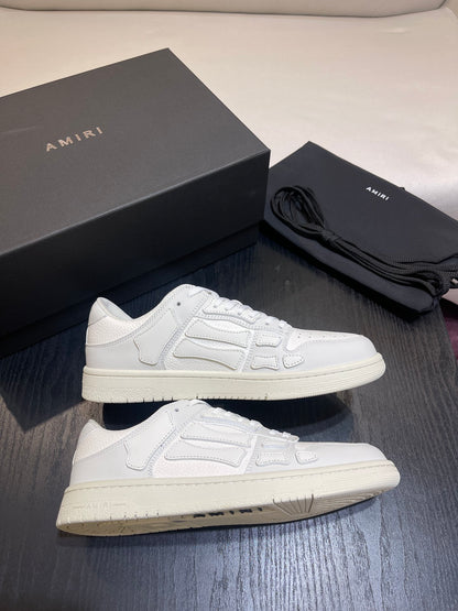 Amiri Leather Low-Top Fashion Sneakers - Casual Sports Shoes