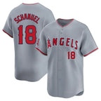 Los Angeles Angels #18 Nolan Schanuel Player Gray Fedasgoge Home Limited Stitched Jerseys