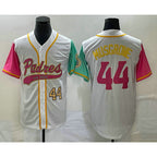 San Diego Padres #44 Joe Musgrove Number White Fedasgoge NEW 2023 City Connect Cool Base Stitched Jersey
