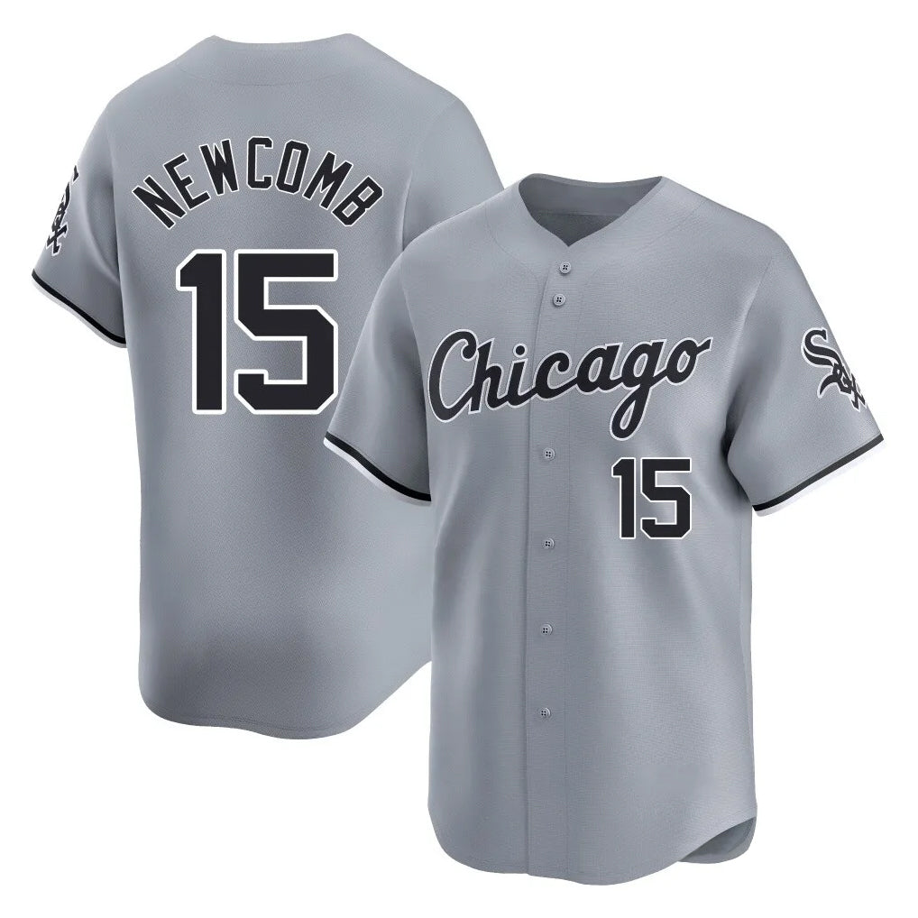 Chicago White Sox #15 Sean Newcomb Player Gray Fedasgoge Road Limited Home Stitched Jerseys