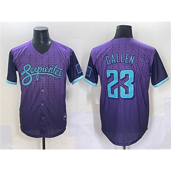 Arizona Diamondbacks #23 Zac Gallen Purple Fedasgoge 2025 City Connect Limited Stitched Jersey