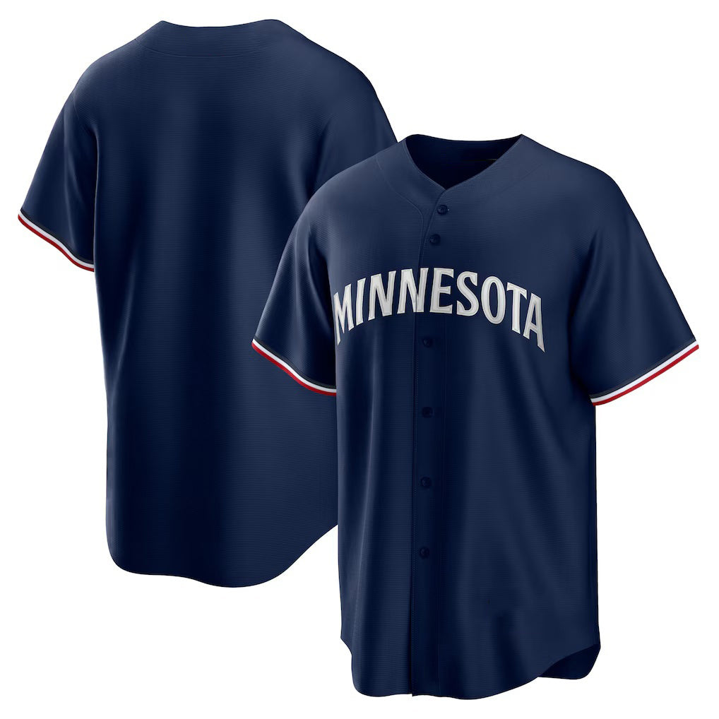 Minnesota Twins Navy Fedasgoge Alternate Replica Team Logo Jersey