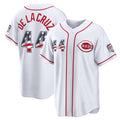 Cincinnati Reds #44 Elly De La Cruz USA 250 Fourth of July Home Stadium Jersey - White Fedasgoge