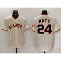 San Francisco Giants #24 Willie Mays Cream Fedasgoge 2024 Home Limited Stitched Jersey