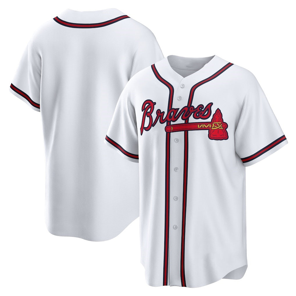 Atlanta Braves White Fedasgoge Home Replica Team Jersey