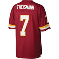W.Football Team #7 Joe Theismann Mitchell & Ness Burgundy Fedasgoge Legacy Replica Jersey