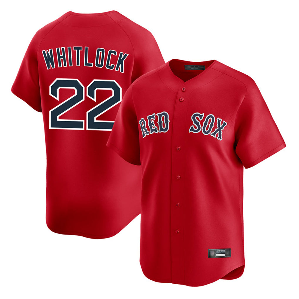 Boston Red Sox #22 Garrett Whitlock Player Red Fedasgoge Limited Home Game Stitched Jerseys1
