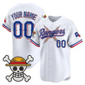 Custom Texas Rangers x One Piece White Fedasgoge Vapor Premier Limited Jersey - Stitched